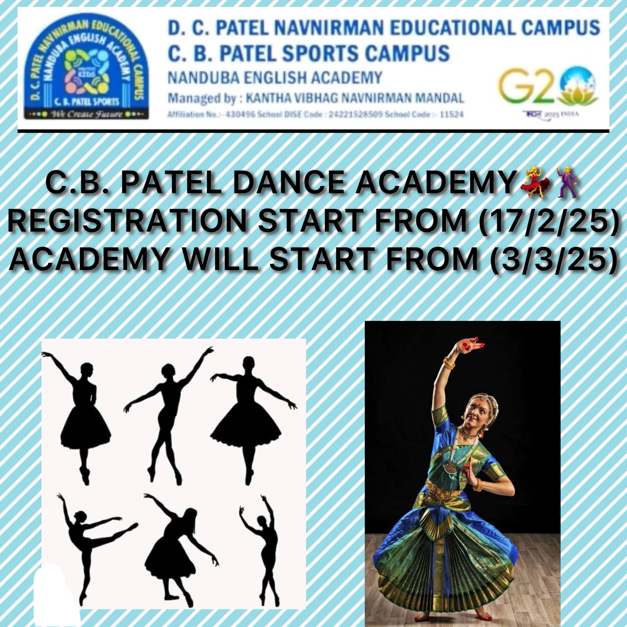 C.B. Patel Dance Academy Registration